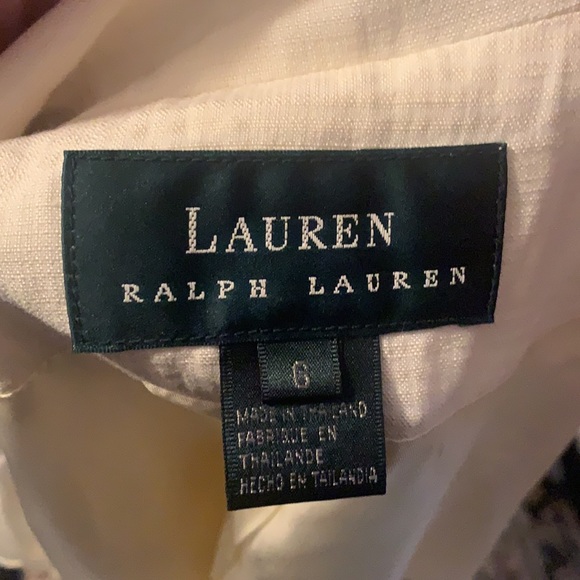 Ralph Lauren cream linen button up jacket 6 - Picture 5 of 6
